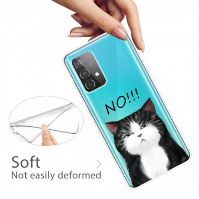 Cover Samsung Galaxy A52 4G / A52 5G / A52s 5G Il Gatto Che Dice Di No