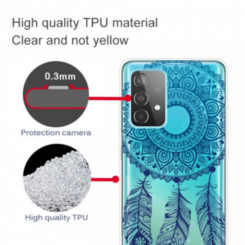 Cover Samsung Galaxy A52 4G / A52 5G / A52s 5G Mandala A Fiore Singolo