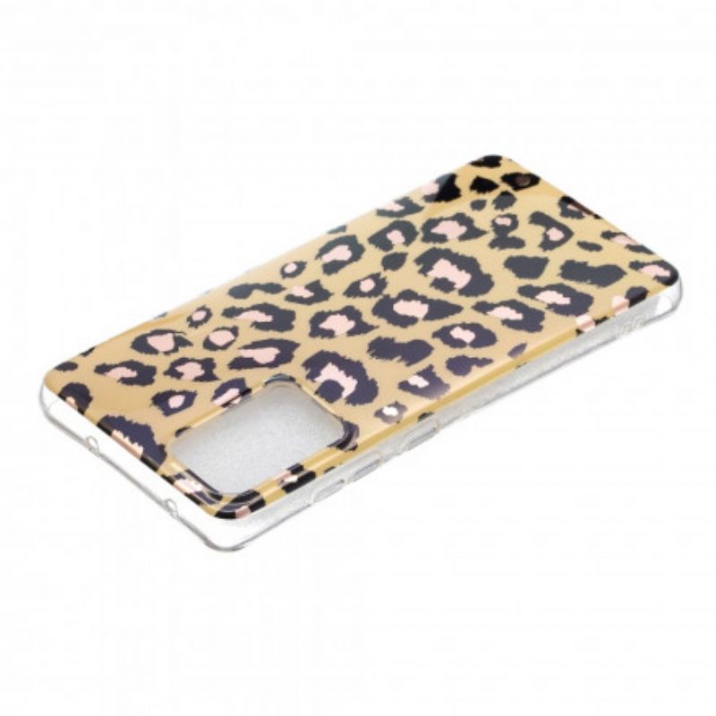 Cover Samsung Galaxy A52 4G / A52 5G / A52s 5G Marmo Stile Leopardo