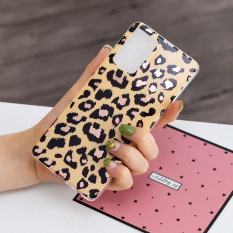 Cover Samsung Galaxy A52 4G / A52 5G / A52s 5G Marmo Stile Leopardo