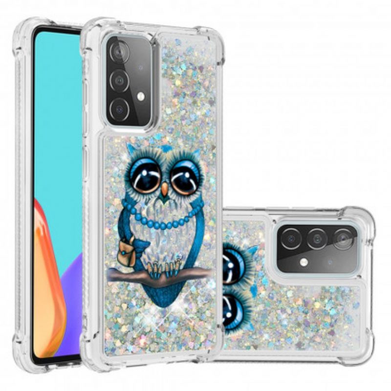 Cover Samsung Galaxy A52 4G / A52 5G / A52s 5G Miss Owl Paillettes