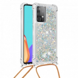 Cover Samsung Galaxy A52 4G / A52 5G / A52s 5G Paillettes Con Coulisse