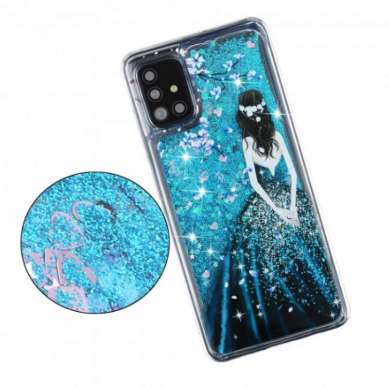 Cover Samsung Galaxy A52 4G / A52 5G / A52s 5G Paillettes Donna