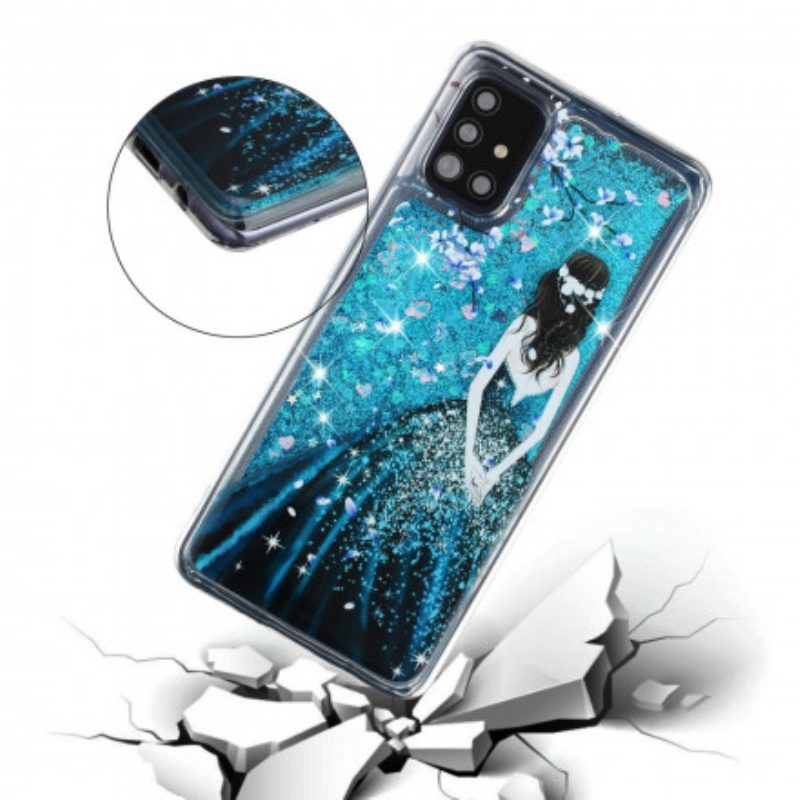 Cover Samsung Galaxy A52 4G / A52 5G / A52s 5G Paillettes Donna