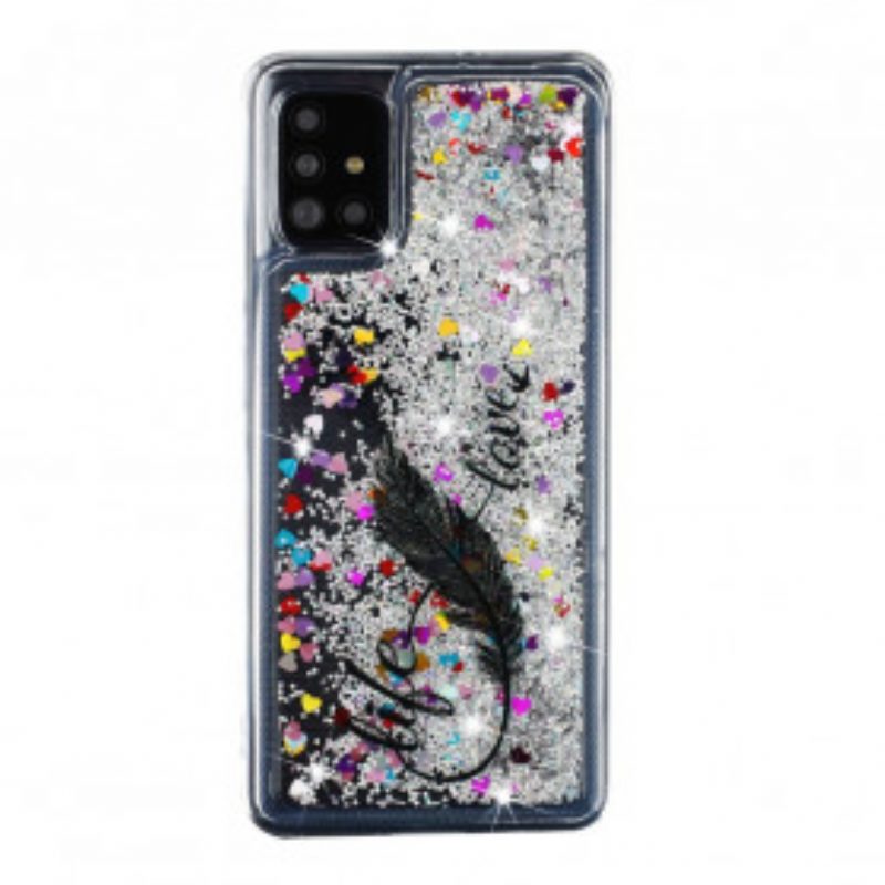 Cover Samsung Galaxy A52 4G / A52 5G / A52s 5G Paillettes Life & Love