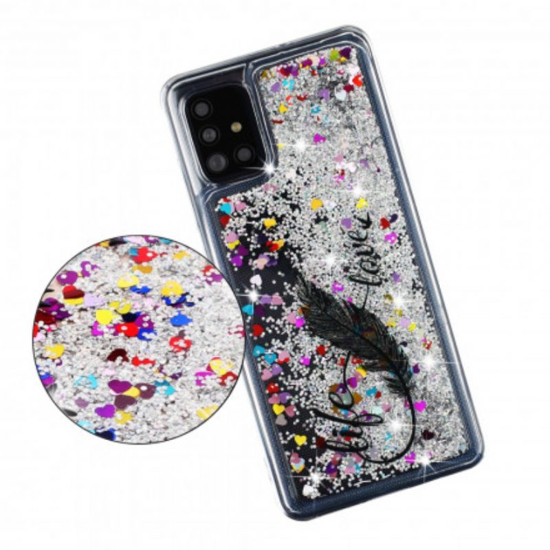 Cover Samsung Galaxy A52 4G / A52 5G / A52s 5G Paillettes Life & Love