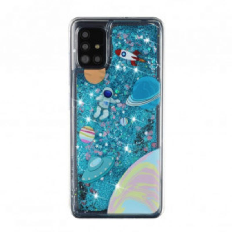 Cover Samsung Galaxy A52 4G / A52 5G / A52s 5G Paillettes Spaziali