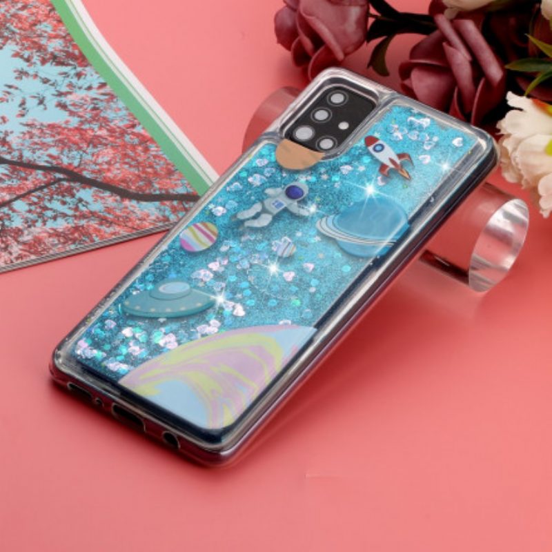 Cover Samsung Galaxy A52 4G / A52 5G / A52s 5G Paillettes Spaziali