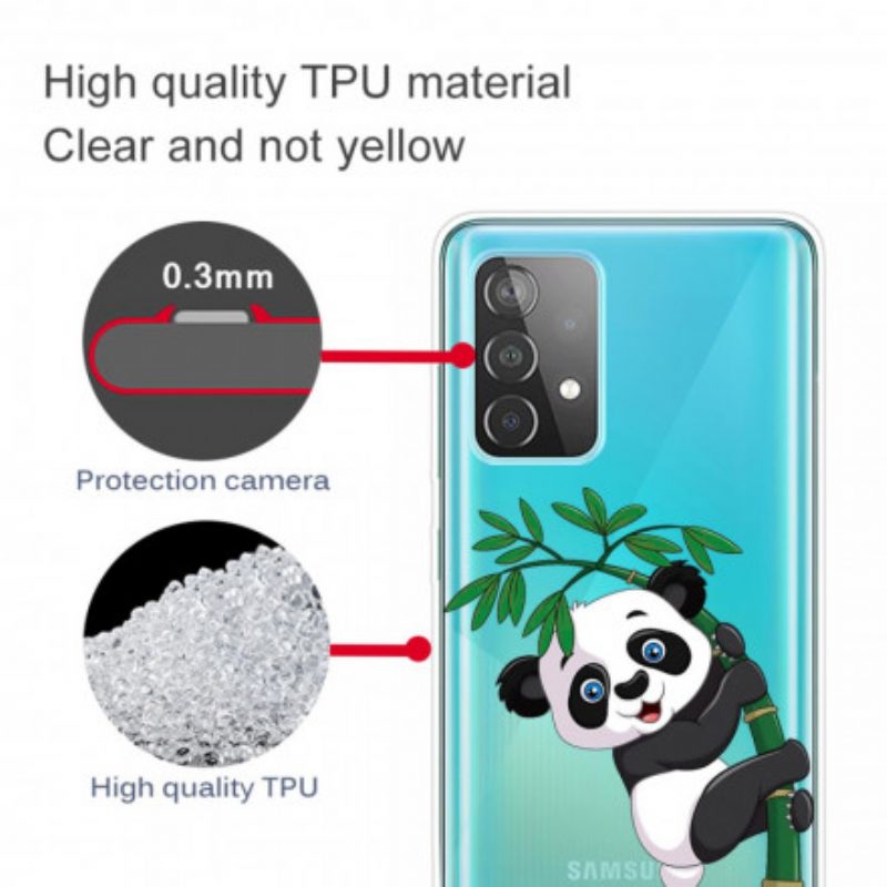 Cover Samsung Galaxy A52 4G / A52 5G / A52s 5G Panda Su Bambù