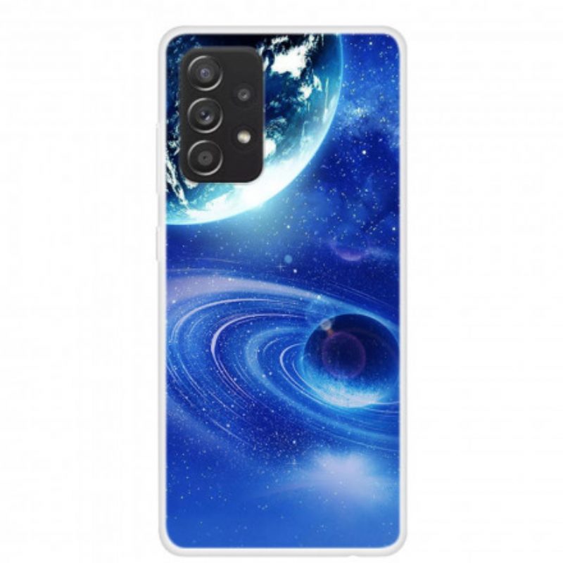 Cover Samsung Galaxy A52 4G / A52 5G / A52s 5G Pianeti In Silicone