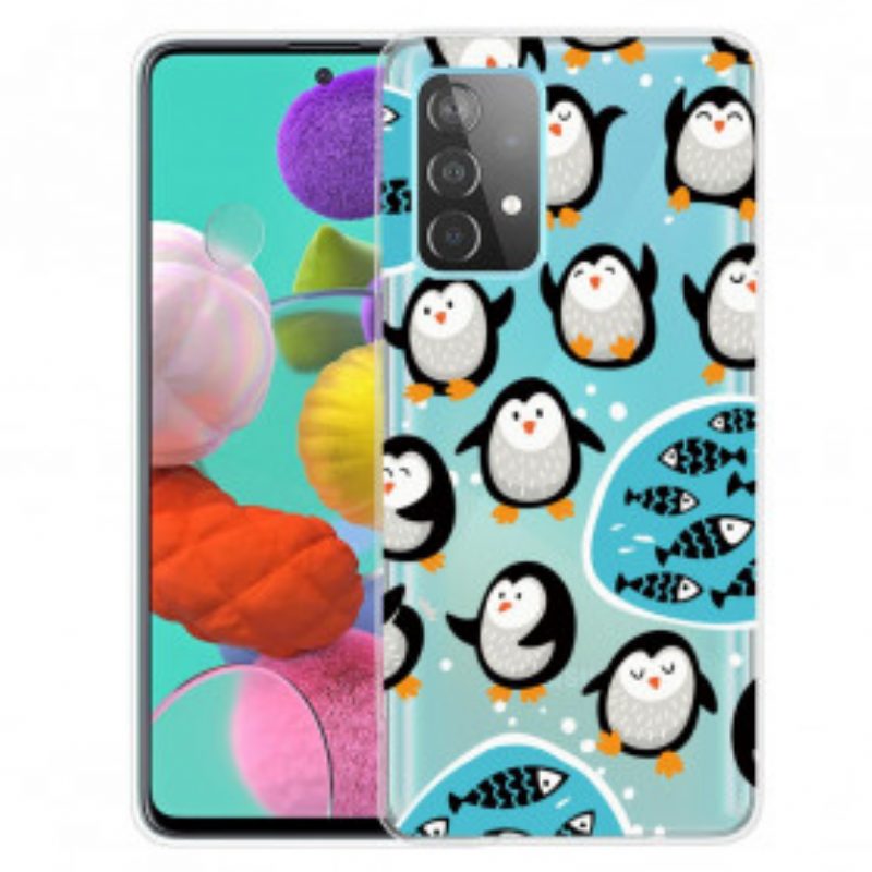 Cover Samsung Galaxy A52 4G / A52 5G / A52s 5G Pinguini E Pesci