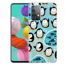 Cover Samsung Galaxy A52 4G / A52 5G / A52s 5G Pinguini E Pesci