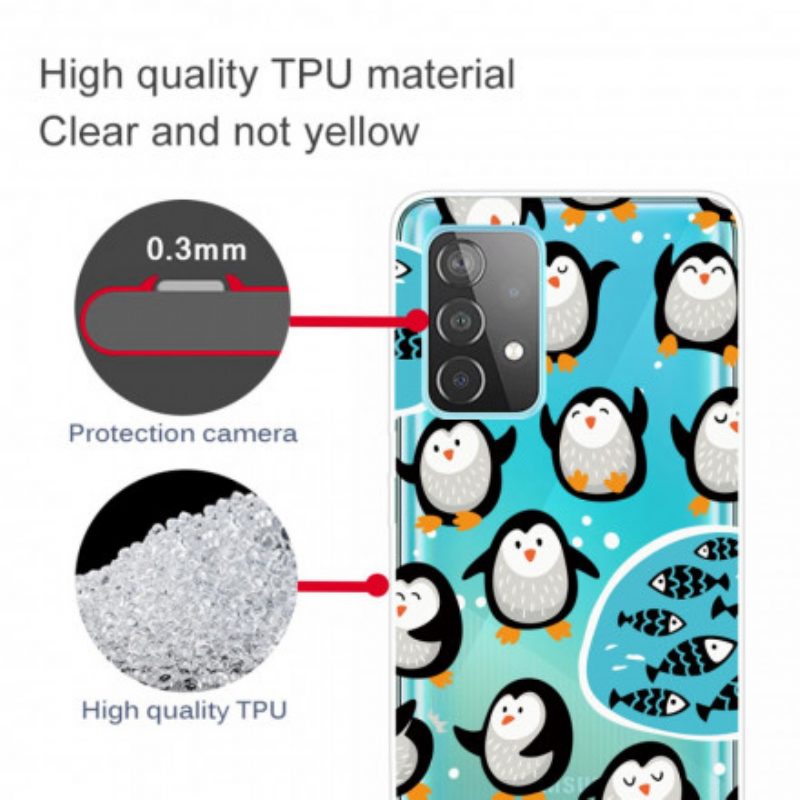 Cover Samsung Galaxy A52 4G / A52 5G / A52s 5G Pinguini E Pesci