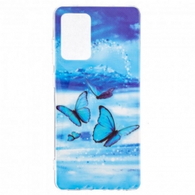 Cover Samsung Galaxy A52 4G / A52 5G / A52s 5G Serie Di Farfalle Fluorescenti