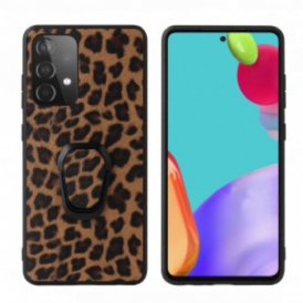 Cover Samsung Galaxy A52 4G / A52 5G / A52s 5G Supporto Per Anello Stile Leopardo