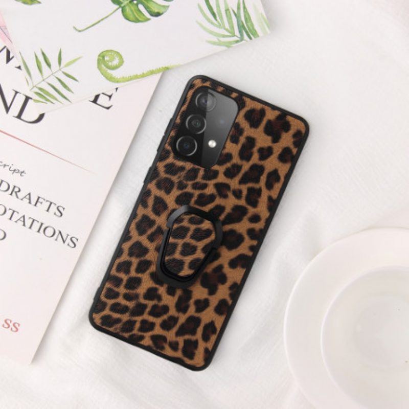 Cover Samsung Galaxy A52 4G / A52 5G / A52s 5G Supporto Per Anello Stile Leopardo