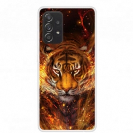 Cover Samsung Galaxy A52 4G / A52 5G / A52s 5G Tigre Flessibile