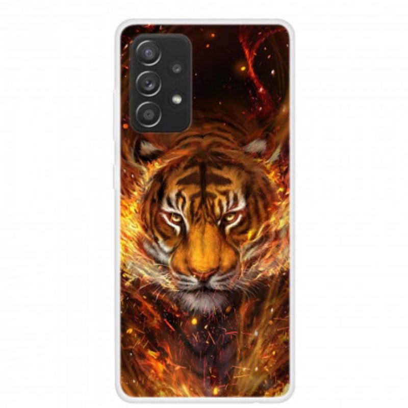 Cover Samsung Galaxy A52 4G / A52 5G / A52s 5G Tigre Flessibile