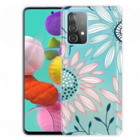 Cover Samsung Galaxy A52 4G / A52 5G / A52s 5G Un Fiore Trasparente