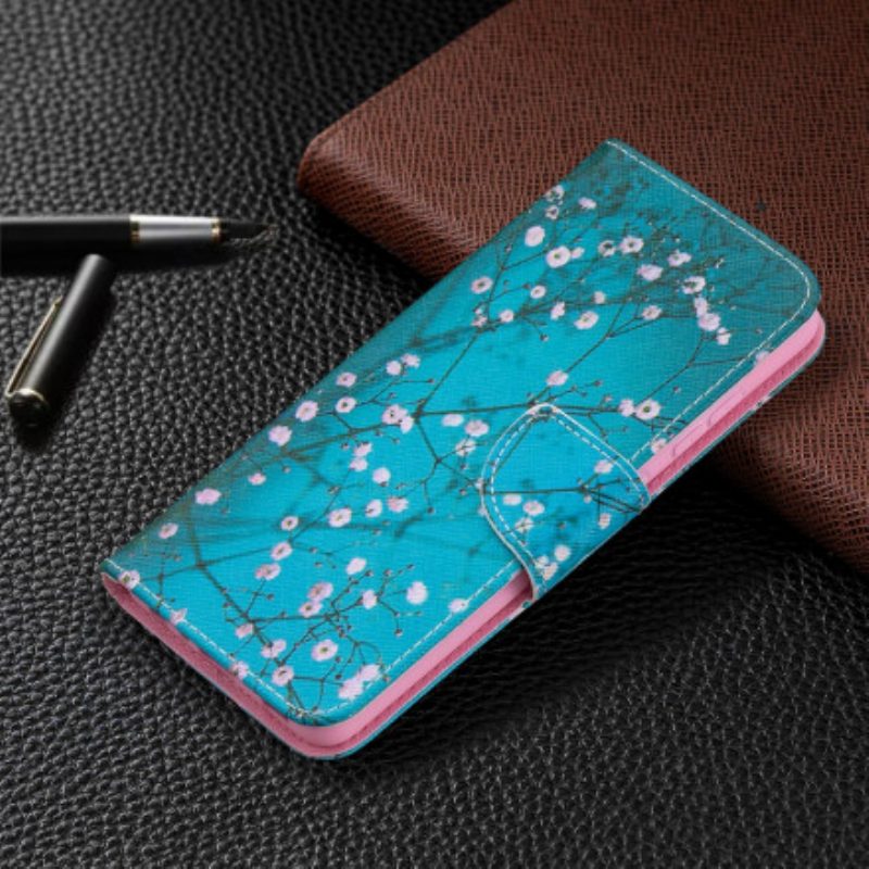 Custodia A Portafoglio Samsung Galaxy A52 4G / A52 5G / A52s 5G Albero In Fiore