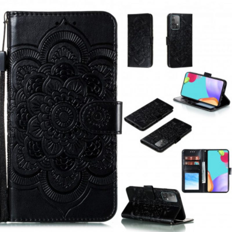 Custodia in pelle Samsung Galaxy A52 4G / A52 5G / A52s 5G Mandala Completo