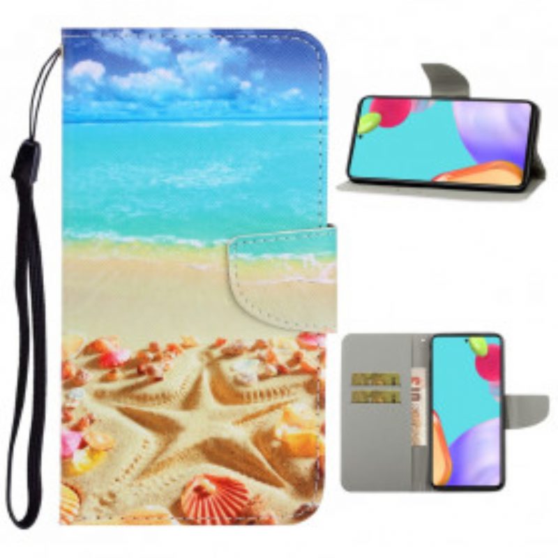 Custodia in pelle Samsung Galaxy A52 4G / A52 5G / A52s 5G Spiaggia Del Cordino