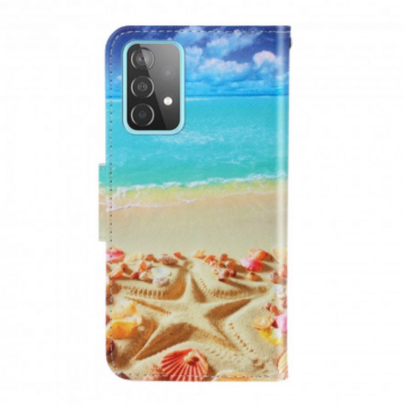 Custodia in pelle Samsung Galaxy A52 4G / A52 5G / A52s 5G Spiaggia Del Cordino