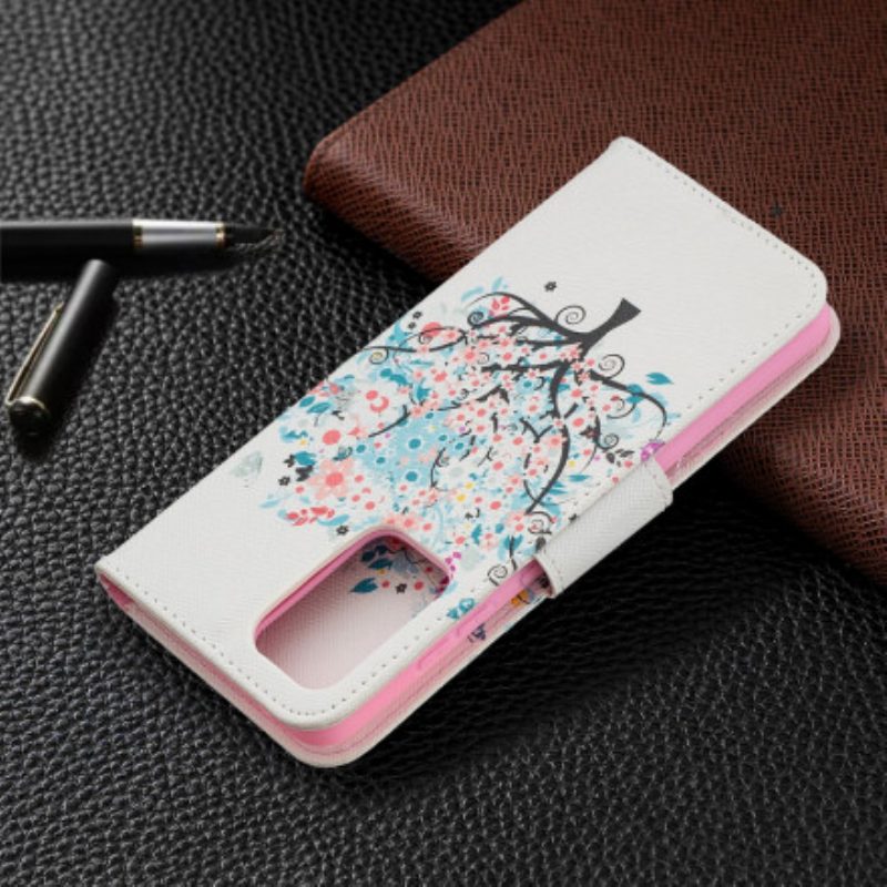 Folio Cover Samsung Galaxy A52 4G / A52 5G / A52s 5G Albero Fiorito