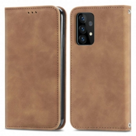 Folio Cover Samsung Galaxy A52 4G / A52 5G / A52s 5G Custodia in pelle Elegante Effetto Pelle