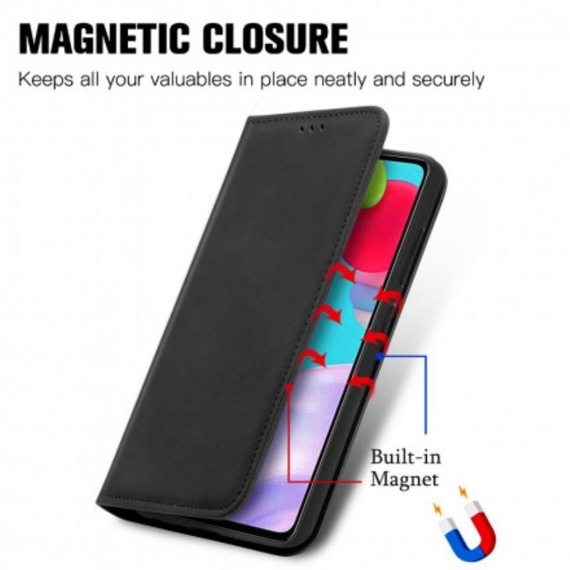 Folio Cover Samsung Galaxy A52 4G / A52 5G / A52s 5G Custodia in pelle Elegante Effetto Pelle