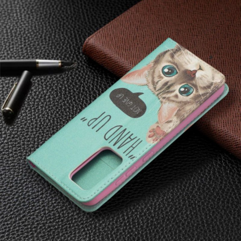 Folio Cover Samsung Galaxy A52 4G / A52 5G / A52s 5G Custodia in pelle Mano In Alto