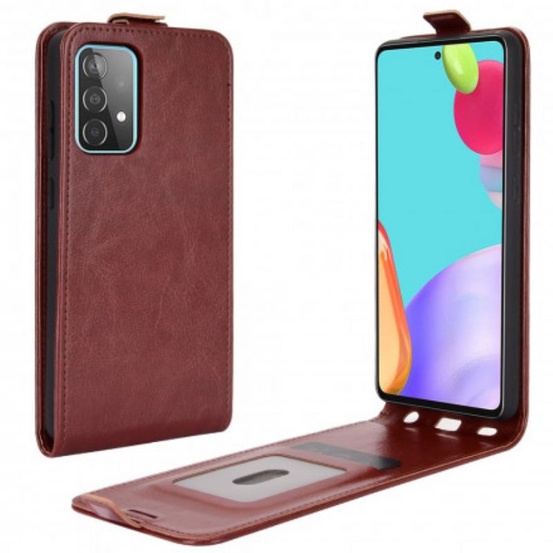 Folio Cover Samsung Galaxy A52 4G / A52 5G / A52s 5G Custodia in pelle Patta Verticale Effetto Pelle