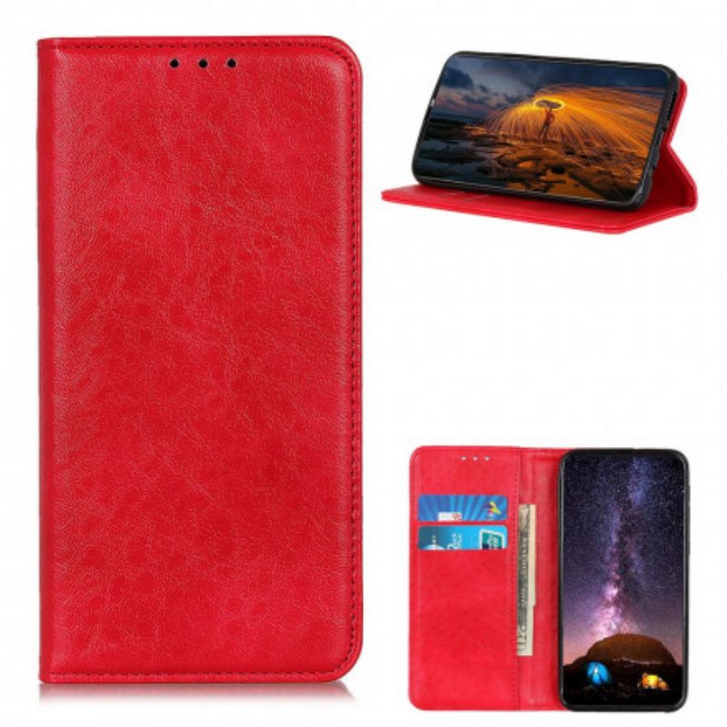 Folio Cover Samsung Galaxy A52 4G / A52 5G / A52s 5G Custodia in pelle Struttura In Pelle Spaccata