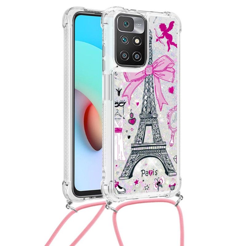 Cover Xiaomi Redmi 10 Al Cordone Della Torre Eiffel