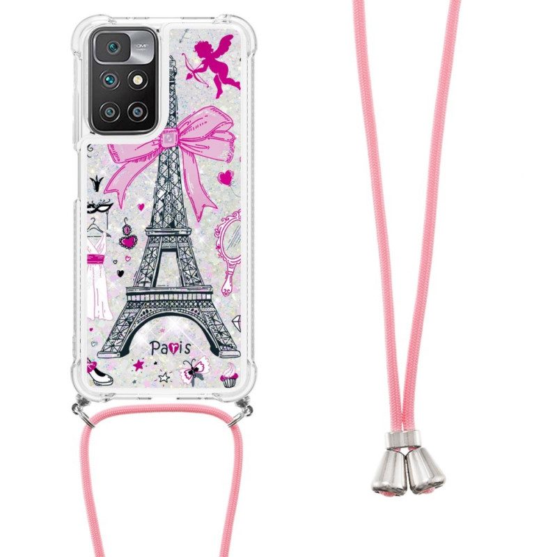 Cover Xiaomi Redmi 10 Al Cordone Della Torre Eiffel