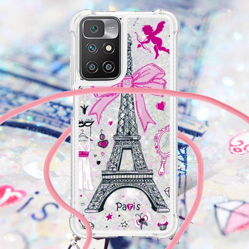 Cover Xiaomi Redmi 10 Al Cordone Della Torre Eiffel