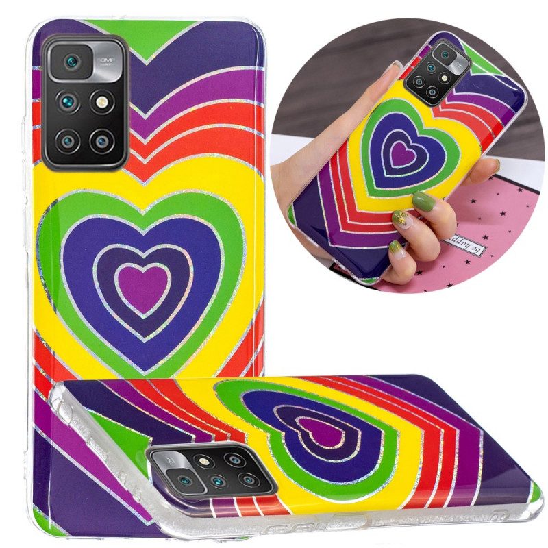 Cover Xiaomi Redmi 10 Cuore Psichedelico