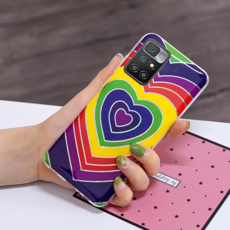 Cover Xiaomi Redmi 10 Cuore Psichedelico