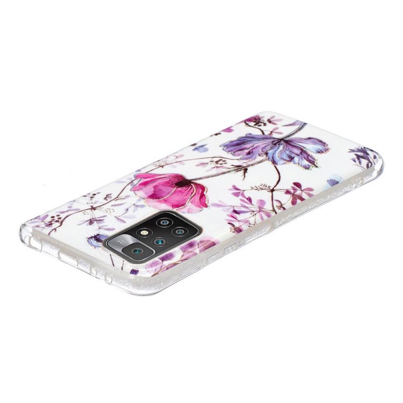 Cover Xiaomi Redmi 10 Fiori Marmorizzati