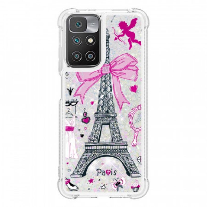 Cover Xiaomi Redmi 10 Le Paillettes Della Torre Eiffel