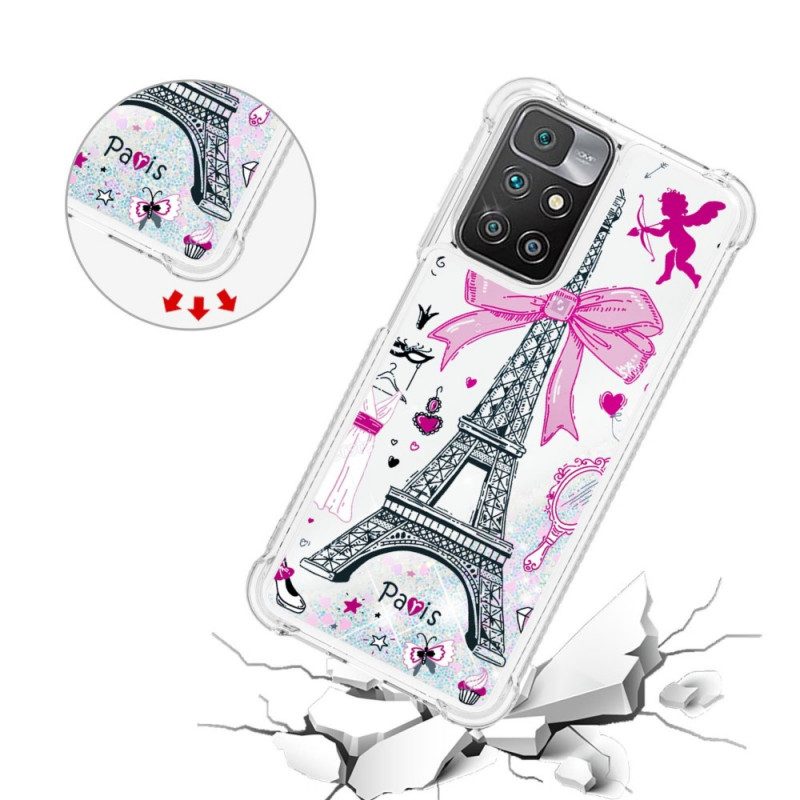 Cover Xiaomi Redmi 10 Le Paillettes Della Torre Eiffel