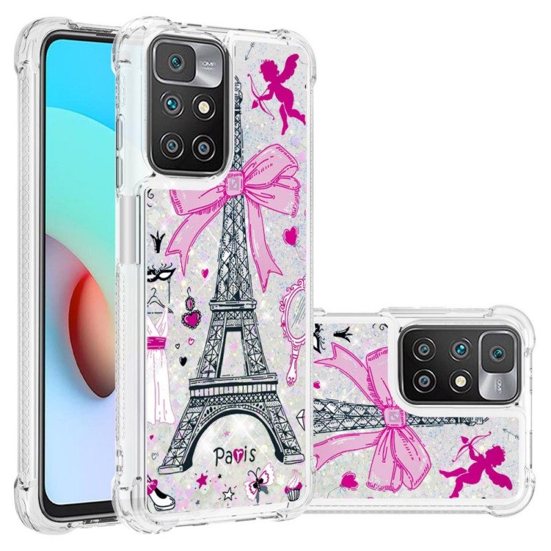 Cover Xiaomi Redmi 10 Le Paillettes Della Torre Eiffel