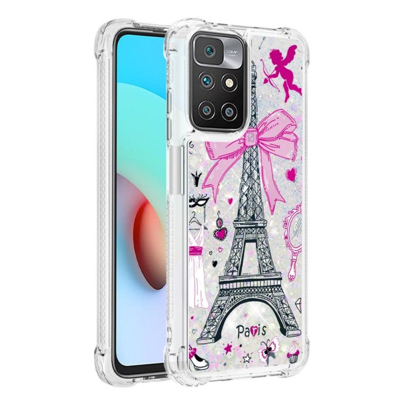 Cover Xiaomi Redmi 10 Le Paillettes Della Torre Eiffel