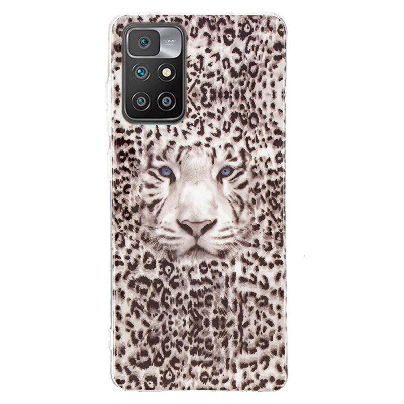 Cover Xiaomi Redmi 10 Leopardo Fluorescente