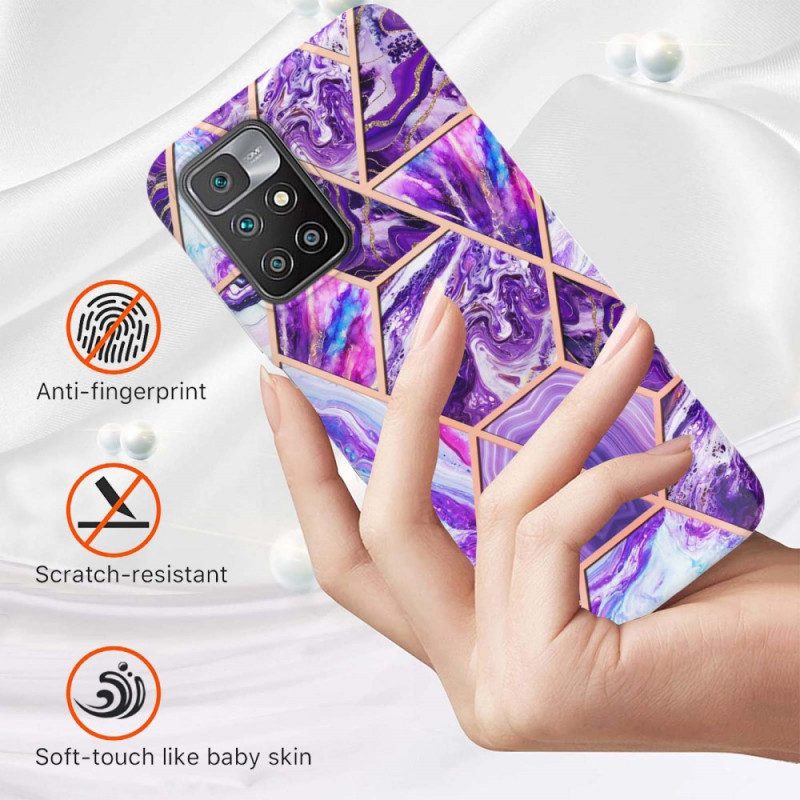 Cover Xiaomi Redmi 10 Marmo Dalle Geometrie Intense