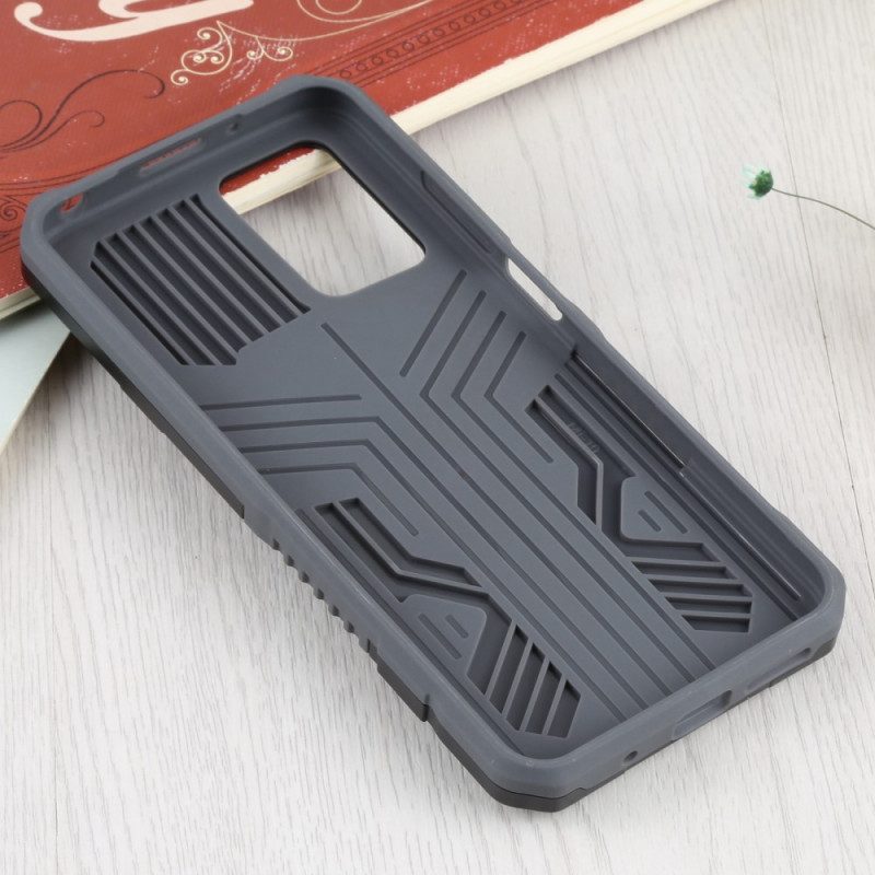 Cover Xiaomi Redmi 10 Robot Bicolore Con Clip Da Cintura