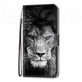 Custodia in pelle Xiaomi Redmi 10 Felino