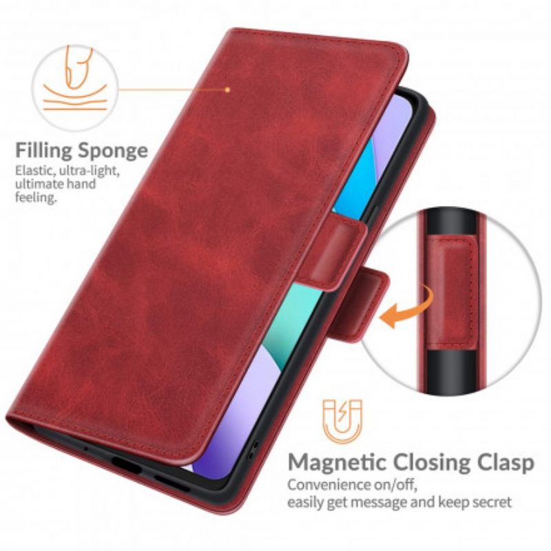 Custodia in pelle Xiaomi Redmi 10 Folio Cover Doppia Patta Classica