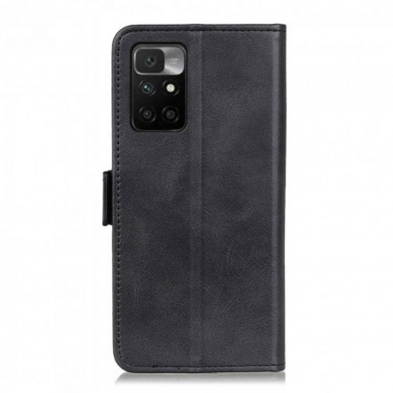 Custodia in pelle Xiaomi Redmi 10 Folio Cover Doppio Lembo