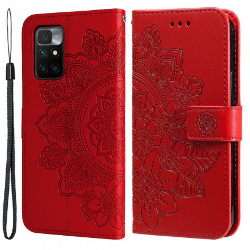 Custodia in pelle Xiaomi Redmi 10 Mandala